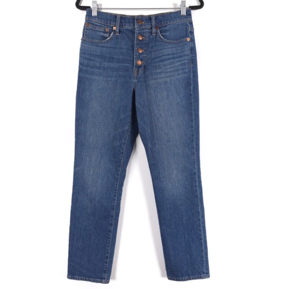 MADEWELL THE PERFECT VINTAGE CROP‎ JEANS Button Fly High Rise Size 26